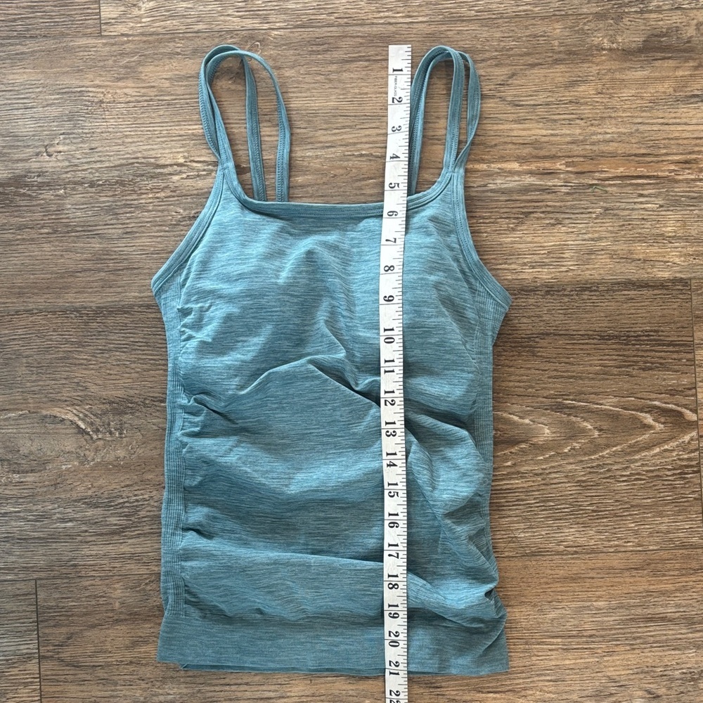 Sweaty Betty Double Strap Tank in Aqua Blue Women's Size XS - Picture 4 of 5